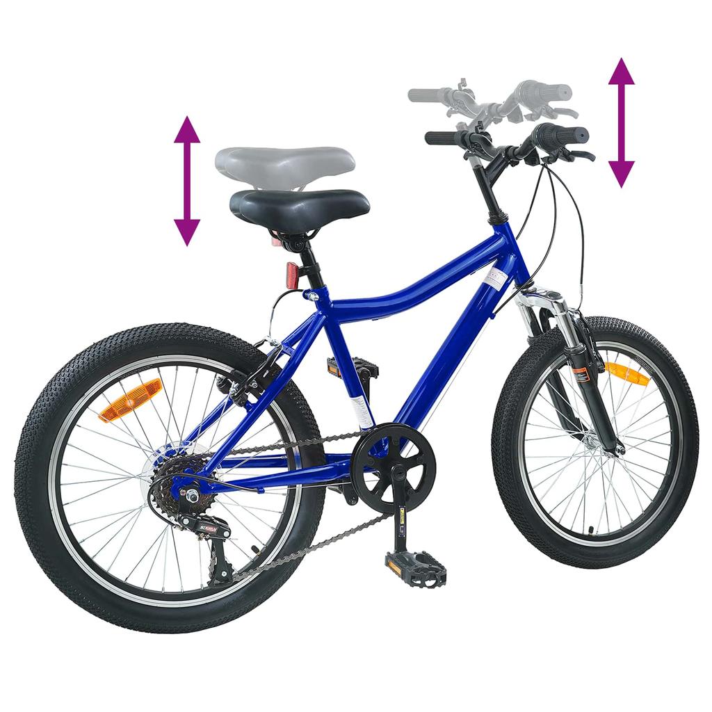 Kids Bike 24 Inches 6 Speed for Ages 8 12 Dark Blue
