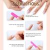 30PCS Ocean Theme Blue Long Press On Nails with Not Easy Break or Split Design for Daily and Parties Wearing
