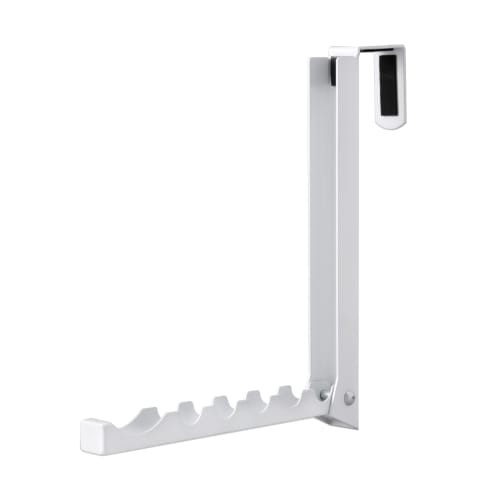Comolife Folding Slim Door Hanger with Hooks, Storage, Indoor Clothes Drying Rack, 6 Concave Panels, Foldable, Breathable, Cushioned, Scratch-Resistan