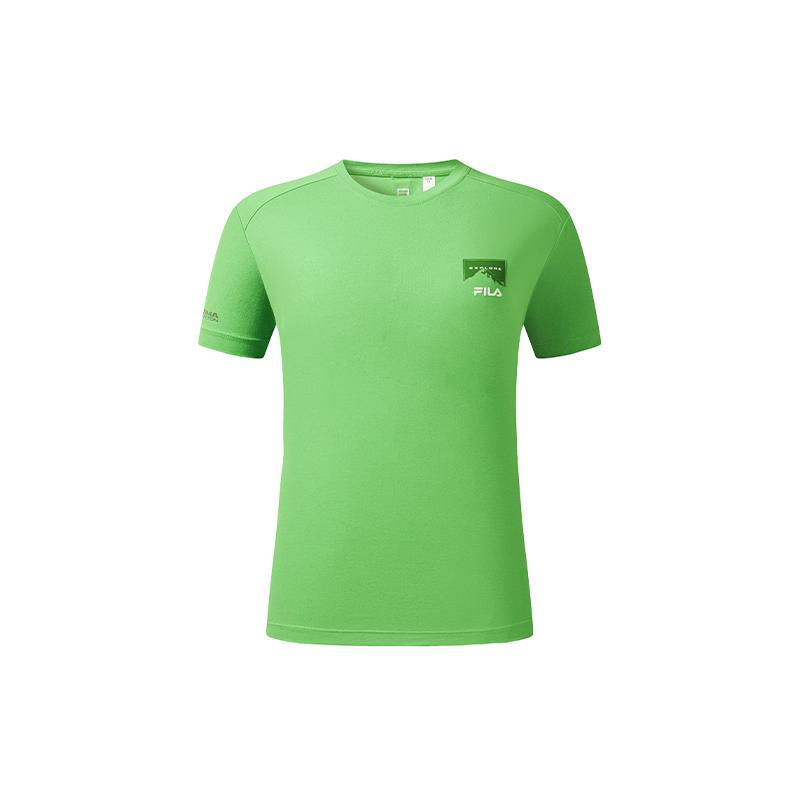 FILA Explore Модная Простая Универсальная Приятная к Коже Футболка Женские топы A11W637105FLG M