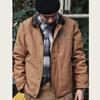 Mens Vintage Amekaji N1 Deck Jacket Thick Fleece Lined Winter Warm Cotton Coat Casual Loose Fit