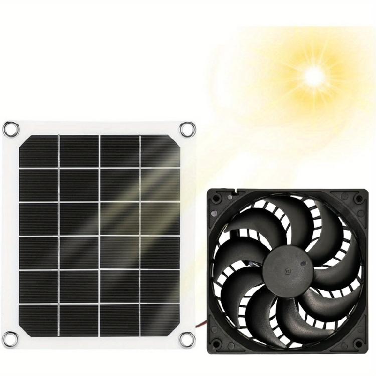 Quiet Operation 7W Solar Ventilation Fan For PC Energy Saving Cooling Solution