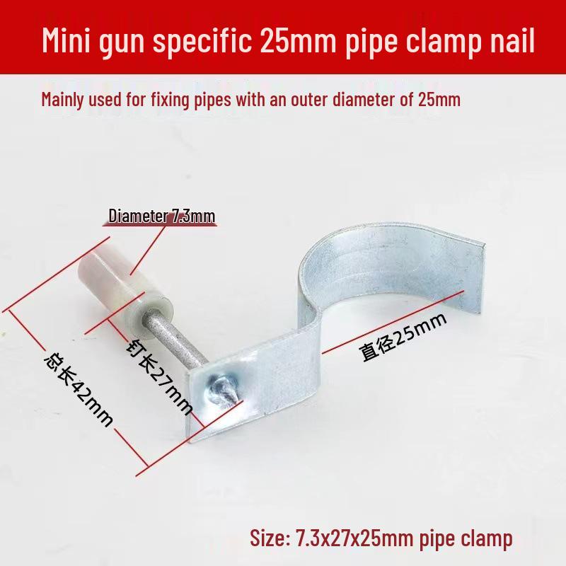 Multi-Purpose Pneumatic Concrete Nail Gun for Ceiling and Wall Fixing, Sound-Dampening