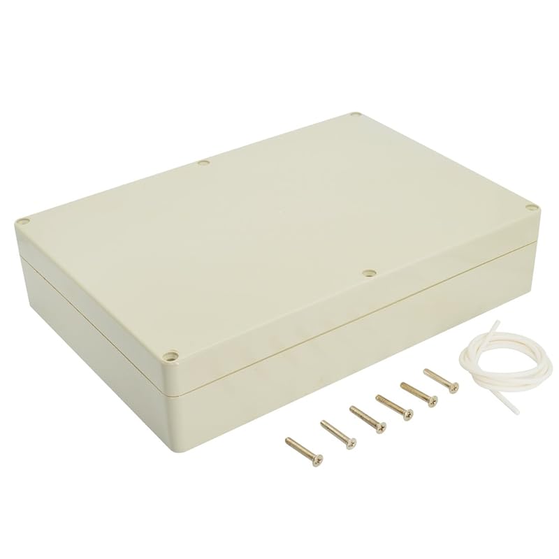 LeMotech Waterproof Dustproof IP65 ABS Plastic Junction Box Universal Electric Project Enclosure Pale Gray 3.3 X 2.3 X 1.3 Inch (83 X 58 X 33 Mm)
