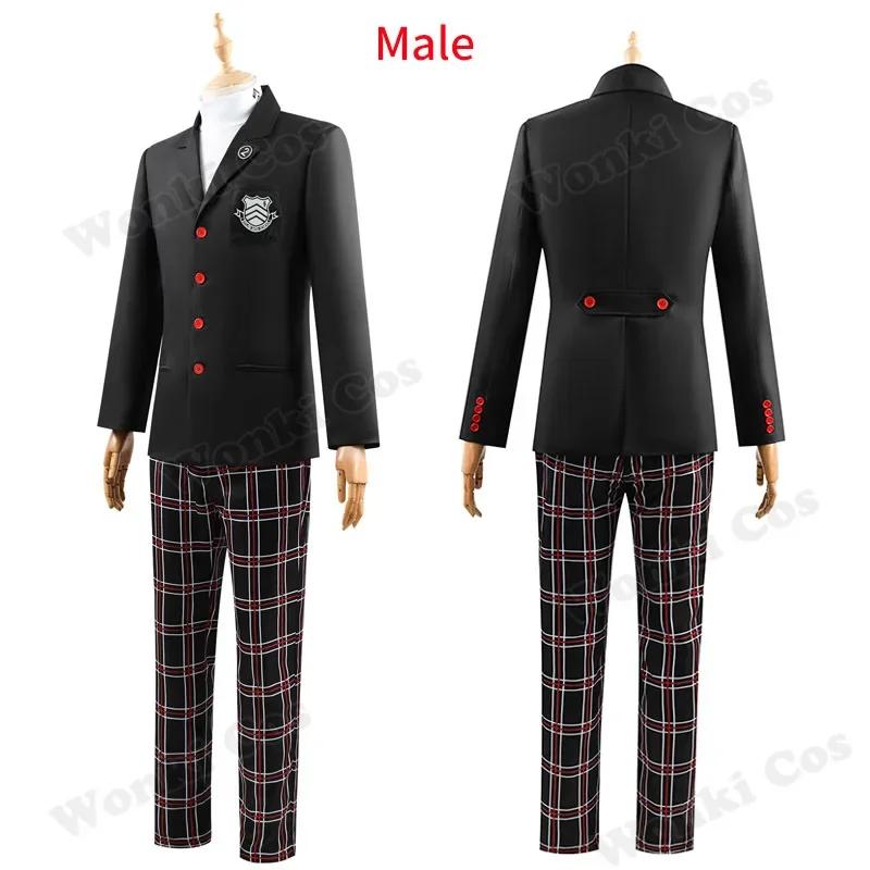 Game Amamiya Ren Cosplay Costume School Uniforms Kasumi Yoshizawa P5 Cosplay Jk Outfits For Men Women Role Play