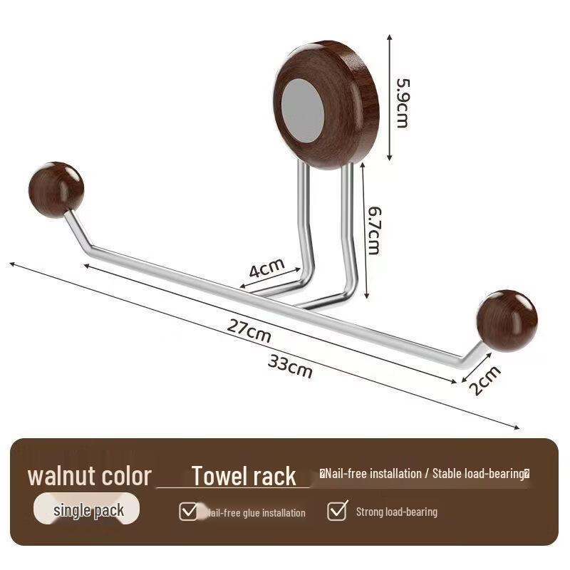 MDNG Suction Cup Bathroom Towel & Storage Rack (2-Pack)