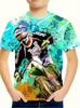 Kids Boys Clothes Cool 3D Cartoon Racing Print Fashion Comfortable Short Sleeve Top Summer Casual Streets Children's T-Shirt Boy