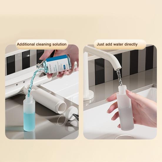 1/2Pcs Window Wiper with Bevel Scraper Design Automatic Water Recovery Wiper Portable Multi-Surface Glass Cleaner