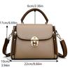 Vintage Versatile Lock Clasp Shoulder Bag Large Capacity Pu Leather Handbag Trendy Casual Simple Tote Bags For Women Gifts
