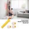 Portable 1Inch Touch Up Paint Roller Set With 4 Refill Heads Roll Brush For Seamlessly Corner And Edges Coverage