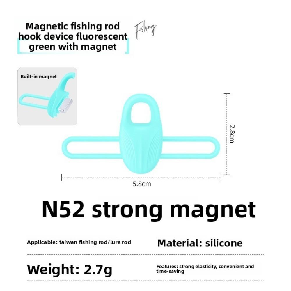 

Легкий Высокоэластичный Силиконовый Держатель Крючка для Наживки Нескользящий Держатель Приманки Организация Крючков luminous
