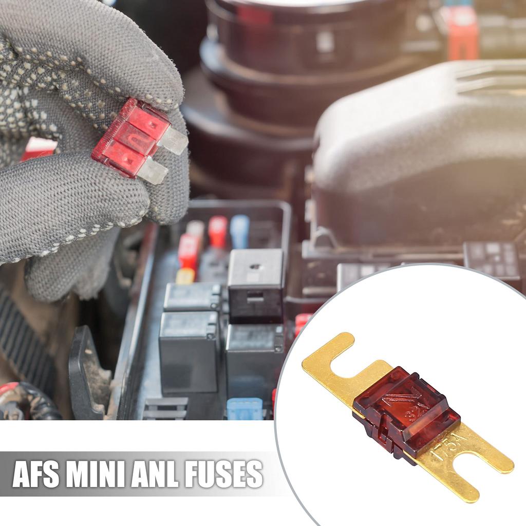 X AUTOHAUX AFS Mini ANL Fuse Replacement 175A for Car Truck Motorcycle Boat Audio CD 5PCS