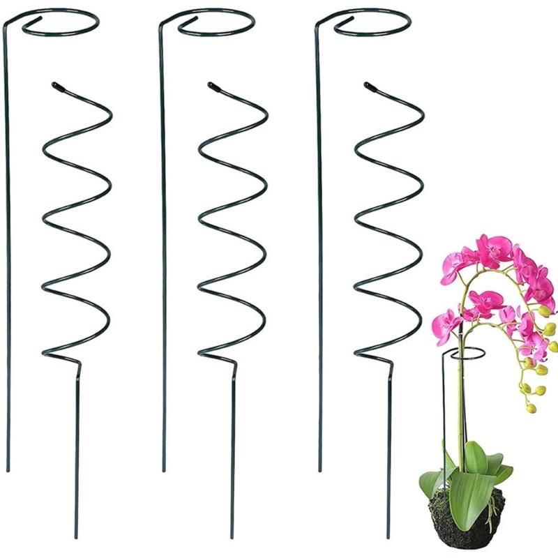 Set Of 5 Rustproof Iron Tomato Stakes Twisted/Vertical Design Plant Support Holder Climbing Stand For Climbing Vegetable