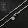 1pc Gorgeous Silvery Twisted Rope Chain Necklace, Long Sweater Chain - Perfect For DIY Pendant Necklace For Girls, DIY Necklace, 16"-30"