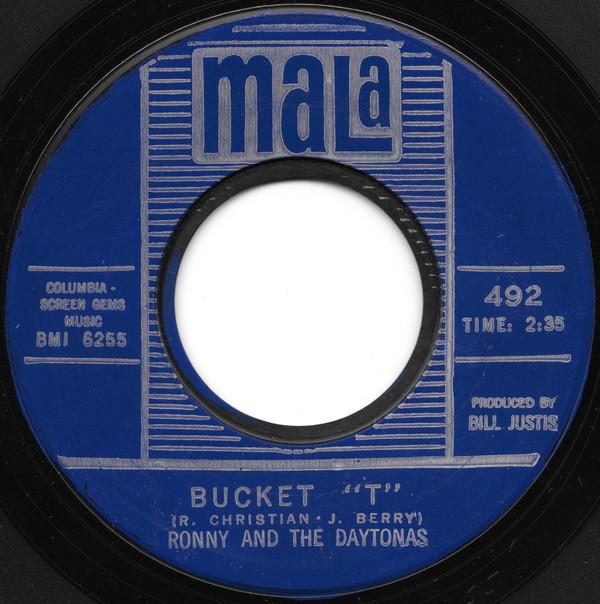 

7inch Record RONNY & THE DAYTONAS - Bucket T 492 Mala 1964 US Rock Used