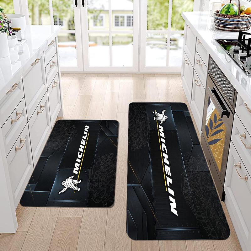 Michelin Flannel Area Rug Soft Kitchen Floor Mat Non Slip Carpet Room Decor