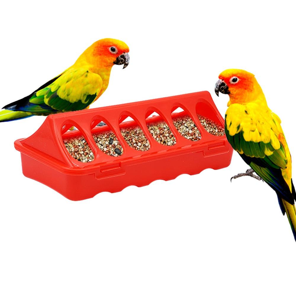 Durable Plastic Bird Feeder Poultry Ground Feeder Chicken Feed Trough Pheasant Feeding Bucket