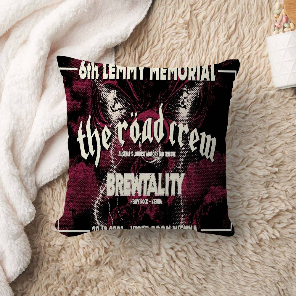 LLemmy Memorial Cushion Cover Pillow Cover Decor Pillowcase Printed Cushion Case for Couch