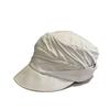 New niche design pleated newsboy hat children's spring dark equestrian hat flat top octagonal hat cap