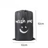 Amazon Cross border Smiling Face Printed Laundry Bag Storage Bag Bundle Drawstring Dirty Pocket