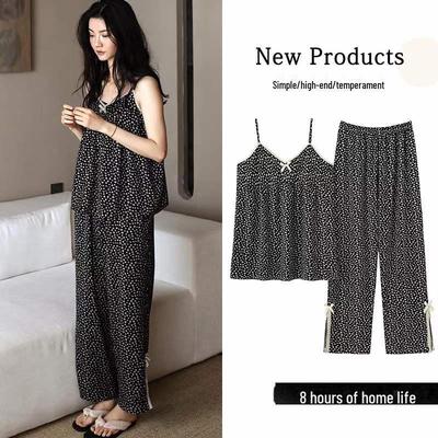 Women's Summer Floral V-Neck Pajamas – Sweet, Casual, and Stylish for Home or Outdoor Wear