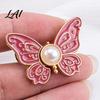 Butterfly Shape Button Pin Waist Tightener Pins No-Sew Pants Tighteners Removable Jeans Reducer Pins for Loose Skirts Dresses Stylish