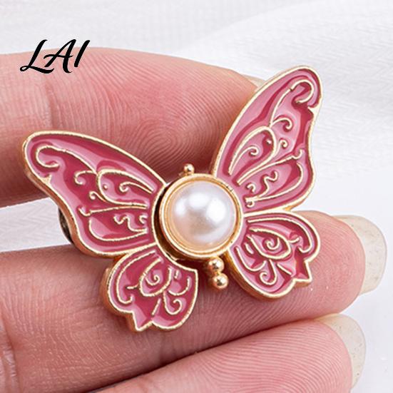 Butterfly Shape Button Pin Waist Tightener Pins No-Sew Pants Tighteners Removable Jeans Reducer Pins for Loose Skirts Dresses Stylish