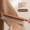 1Pcs Reusable Natural Fiber Bristles Soft Dust Brush With Wooden Handle For Cleaning Beds Sofas Furniture And Coats