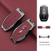 Compatible Dongfeng Fengguang 580 E380 Remote Key Cover: Metal Protective Shell with Leather Wrap for 2016/2017 Models