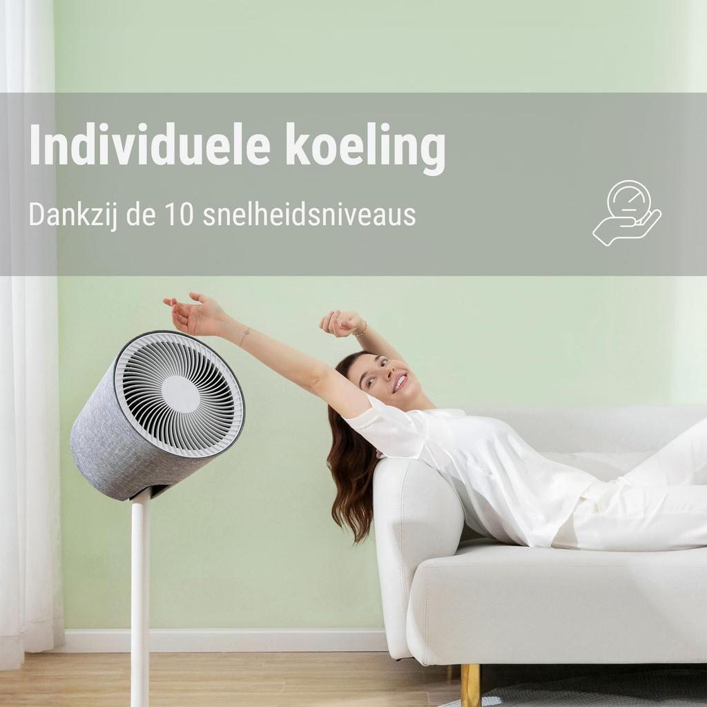 Stadler Form Cyrkulator Simon Maksymalny Przepływ Powietrza 10m Biały Wentylator Silnik DC Prosty Suszenie Wnętrz Suszenie Ubrań [Oficjalny]