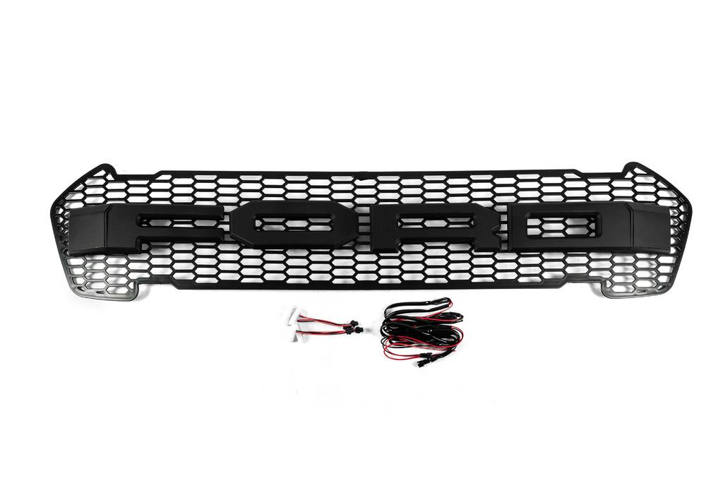 

Передняя решетка (2015-2018, черный, LED) для Ford Ranger