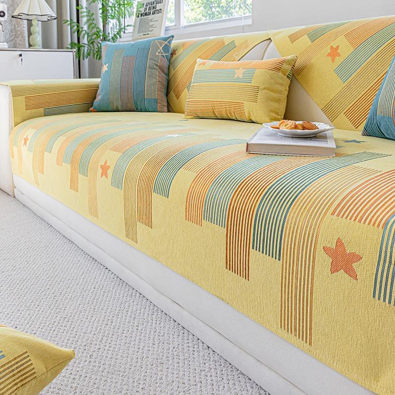 Geometric pattern Sofa Cover Four Seasons Living Room Sofa Armrest Towel Anti-Slip Couch Slipcover Furniture Protector
