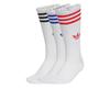 Three Stripes High Crew Socks White M [adidas Originals] 3-Pack (25-27cm)