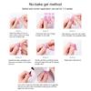 Gel Nail Stickers Full Cover Self Adhesive French Nail Strips Christmas Style Nail Wraps for DIY Manicure Home or Salon
