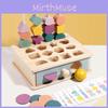 Wooden Shape Matching Box Early Educational Toy For Toddler Color Recognition