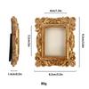 Victoria-Style Retro Resin Photo Frame Ornament - Light Luxury Badge Display Stand for Photo Props