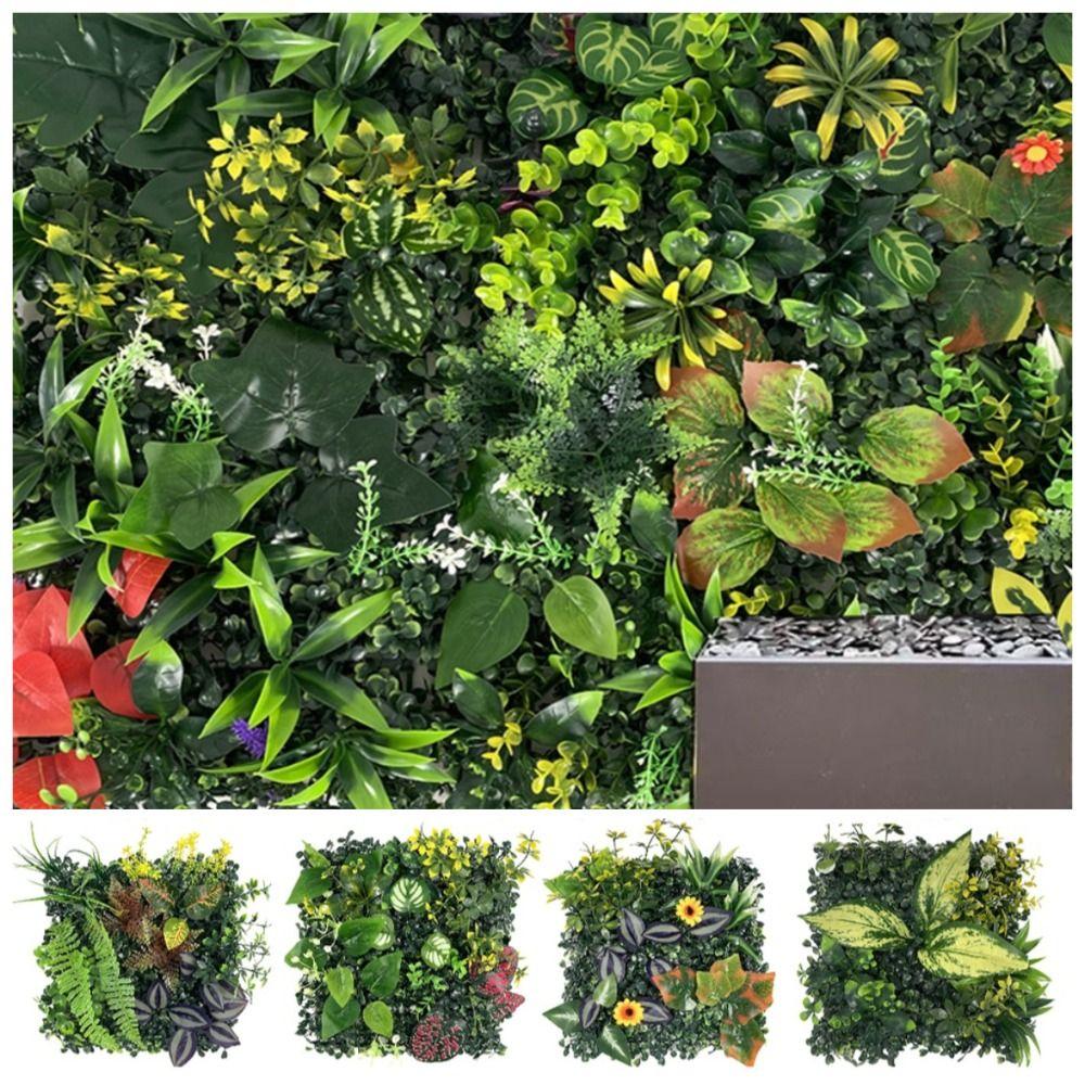 Sunflower Artificial Plant Wall Panel DIY Artificial Fern Grass  Living Room