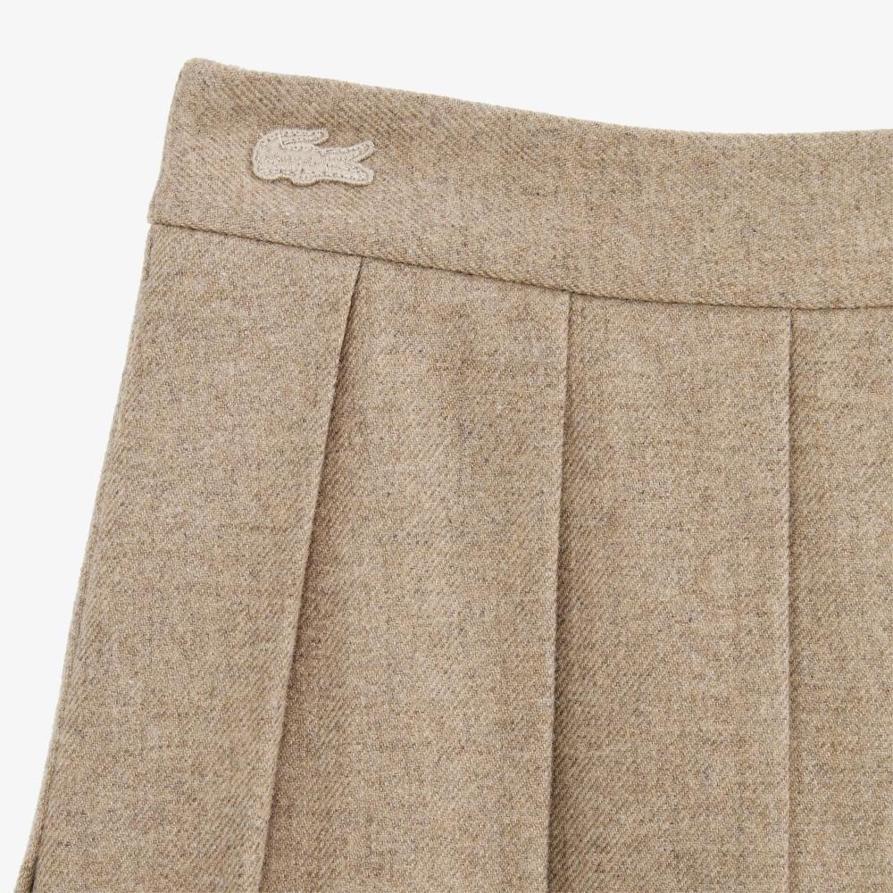 [lacoste] Women's Wool Pleated Midi Skirt JF427E-55NDPC