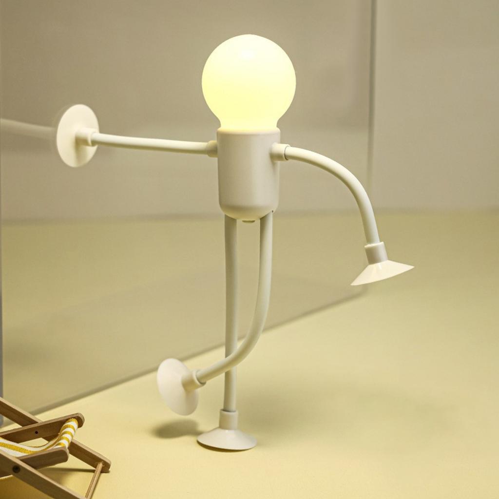 Adjustable Cartoon Character Night Light for Kids Flexible Design Portable Reading Lamp Suitable for Bedroom Desk Use and Children's Gift