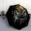 1pc Celestial Owl Print Automatic Umbrella - Automatic Opening And Closing, Sturdy Iron Frame, Portable Folding Design yy251018205
