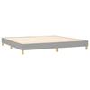 Maison Exclusive - Sommier à lattes de lit avec matelas Gris clair 200x200cm Tissu