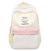Schoolbag New Large-capacity Plus-size Middle School Backpack High School Student Casual Cute Printed Schoolbag Japanese Plaid Bag