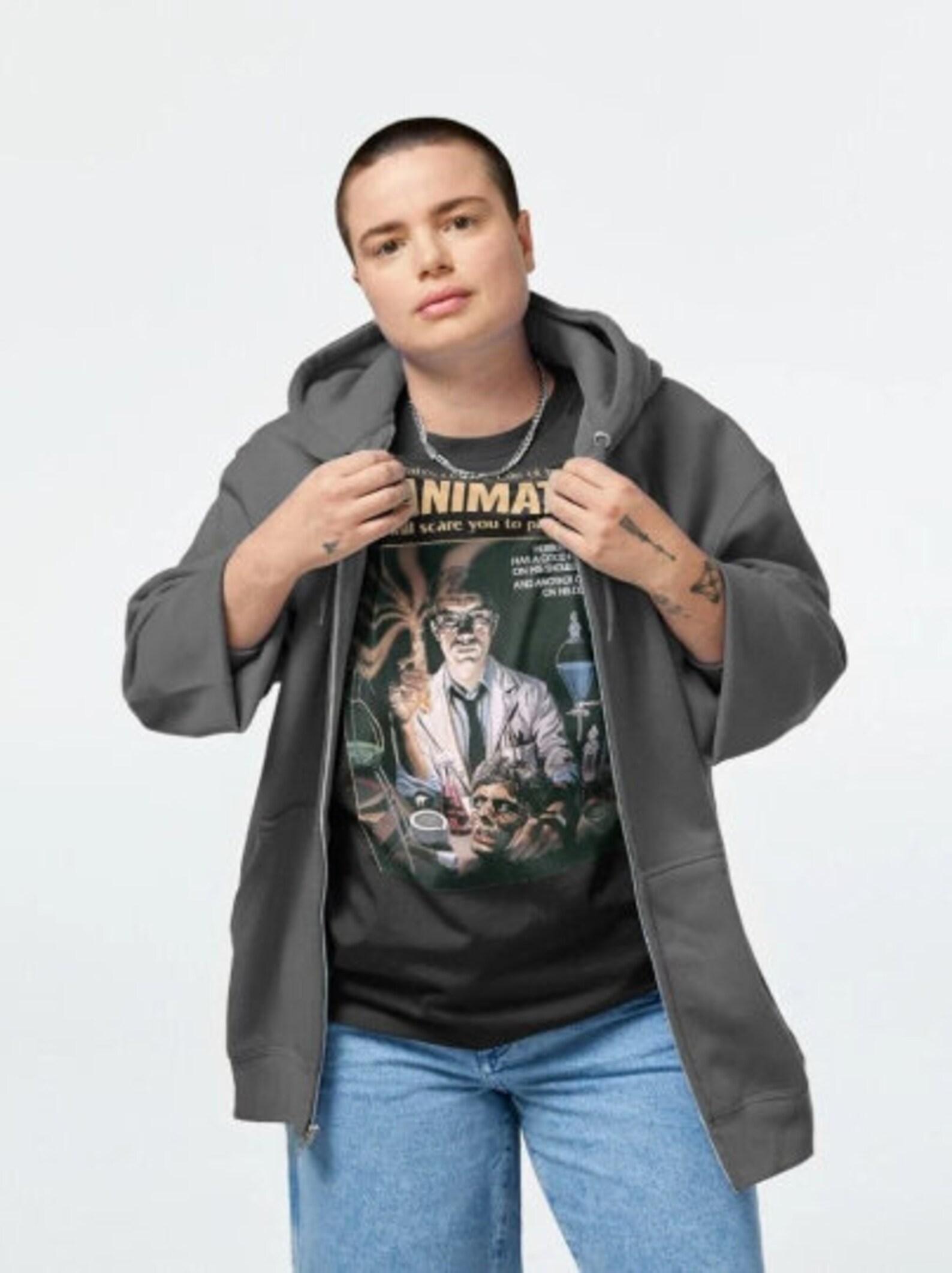 Unisex Re-Animator Movie T-Shirt, 80s Horror Film Shirt XL