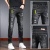 2025 Spring/Summer Men's Slim Fit Stretch Jeans - Trendy Casual Slim-Leg Pants