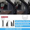 For Hyundai Sonata 9 2015 2016 2017 Inner A-pillar Trim Real Carbon Fiber Sticker Car Interior Accessories
