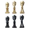 Set of 3 Multipurpose Abstract Art Sculptures Resin Prayer Figurines Ornaments for Interior Styling Desktop Shelf Decors