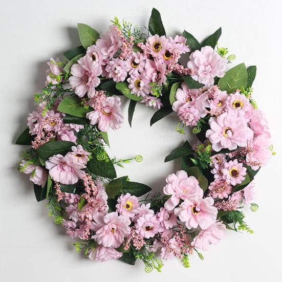 Exquisite Rose Wreath Easy To Clean Environmental Friendly Bright Colors