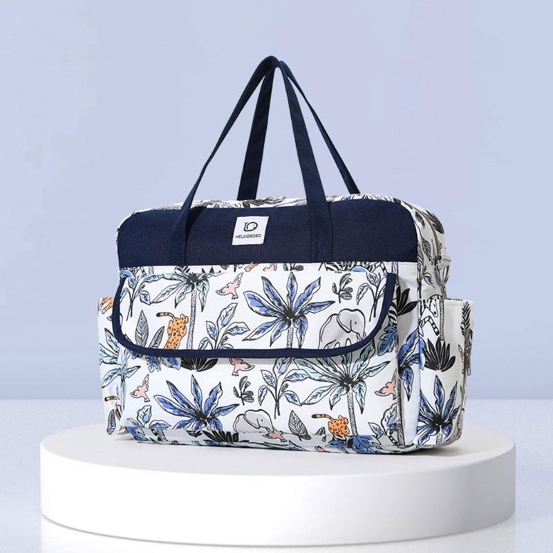 Modna Wielofunkcyjna Torba dla Mamy Wodoszczelna i Stylowa Przechowywanie Pieluch Wiele Wzorów dla Kobiet w Ciąży!