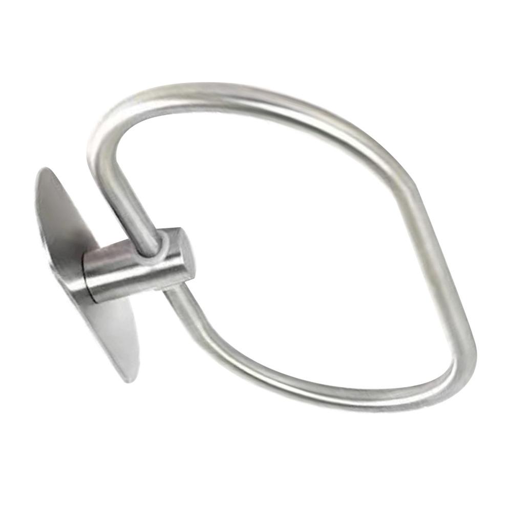 Oval Shaped Towel Ring Stainless Steel Towel Rack Bathroom Kitchen Restroom Laundry Room