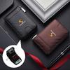Per Porsche Cayenne Panamera Macan 911 Taycan Boxster Cayman 918 Pajun Logo Auto Portafoglio da Uomo Veicoli a Motore Porta Carte Biglietti